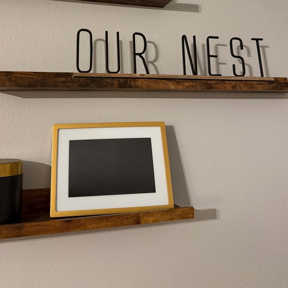 Black Metal 'Our Nest' Wall Decor